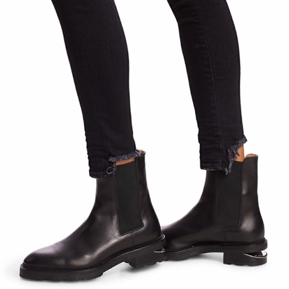 R13 Alison Skinny Stratford Black Size 25 - Picture 14 of 17